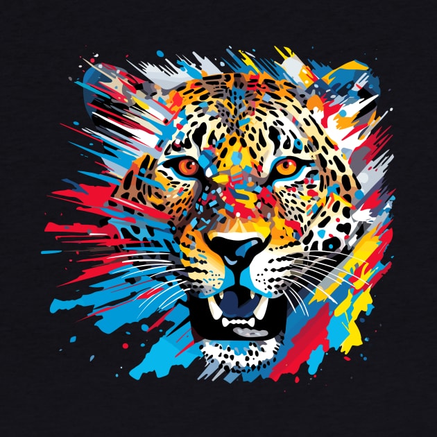 Panther Animal Freedom World Wildlife Wonder Abstract by Cubebox